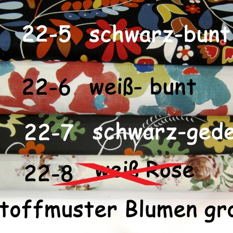 Projekttasche Handarbeitskorb Bobbeltasche Blumen Stricken