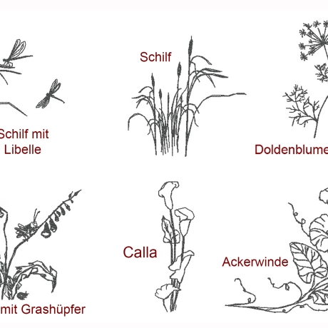 Schilf! Kein digitales Produkt wird auf meinem Produkten gestickt