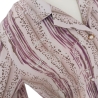 VINTAGE-BLUSE MIT MUSTER