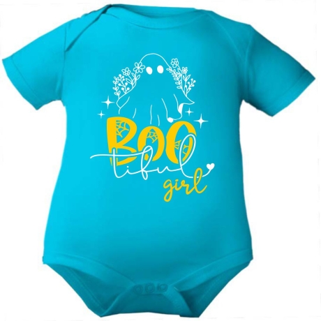 Baby Body kurzarm bedruckt mit BOOTIFUL GIRL