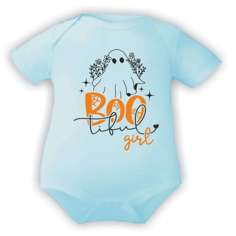 Baby Body kurzarm bedruckt mit BOOTIFUL GIRL