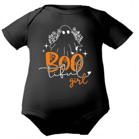 Baby Body kurzarm bedruckt mit BOOTIFUL GIRL