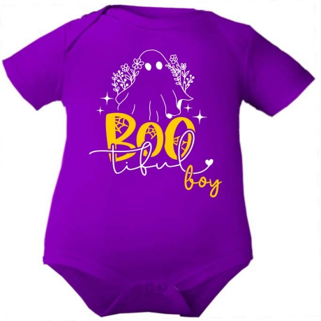 Baby Body kurzarm bedruckt mit BOOTIFUL BOY