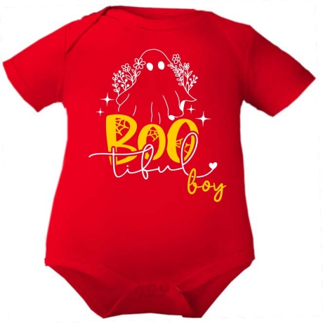 Baby Body kurzarm bedruckt mit BOOTIFUL BOY