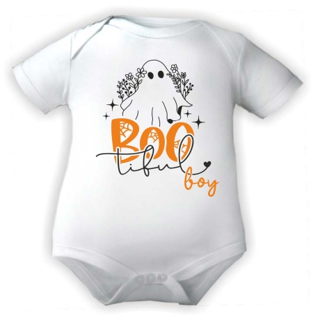 Baby Body kurzarm bedruckt mit BOOTIFUL BOY