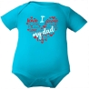 Baby Body kurzarm mit LOVE DAD HERZ