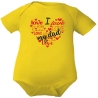 Baby Body kurzarm mit LOVE DAD HERZ