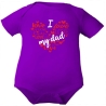 Baby Body kurzarm mit LOVE DAD HERZ