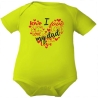Baby Body kurzarm mit LOVE DAD HERZ