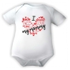 Baby Body kurzarm mit LOVE MUMMY HERZ