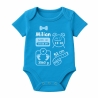Baby Body kurz SCHLEIFE BOY personalisiert mit Geburtsdaten+Name