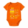 Baby Body kurz SCHLEIFE BOY personalisiert mit Geburtsdaten+Name