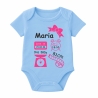 Baby Body kurz SCHLEIFE GIRL personalisiert mit Geburtsdaten+Name