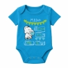 Baby Body kurz WELCOME BOY personalisiert mit Geburtsdaten+Name