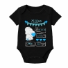 Baby Body kurz WELCOME BOY personalisiert mit Geburtsdaten+Name