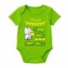 Baby Body kurz WELCOME GIRL personalisiert mit Geburtsdaten+Name