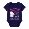 Baby Body kurz WELCOME GIRL personalisiert mit Geburtsdaten+Name