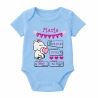 Baby Body kurz WELCOME GIRL personalisiert mit Geburtsdaten+Name
