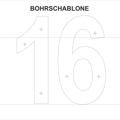 HAUSNUMMER aus BETON | 24cm Arial Narrow | 3D Optik  Top Design