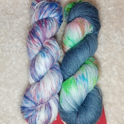 handgefärbte Wolle, Wolle mit Bambus, Wolle, Merinowolle, Bambus