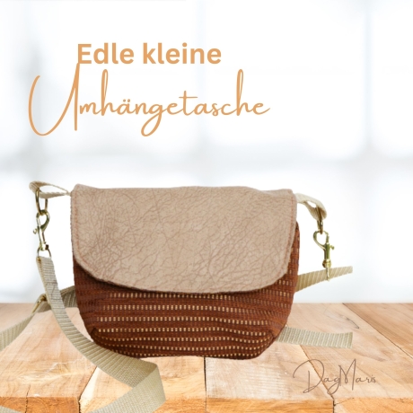 kleine Umhängetasche Damen/Clutch/Handtasche/braun beige Tasche