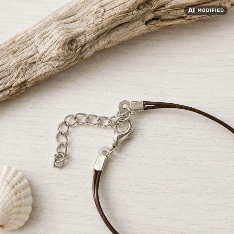 Armband mit Anker - maritimes Lederarmband