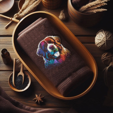 NEU Stickdatei Bernhardiner Arnold  Hund