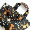 Tasche für Kinder mit Tiermotiv – Punkte & Affen - Geschenkidee