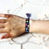 Buntes Kinder Armband – Stoffarmband Weltraum