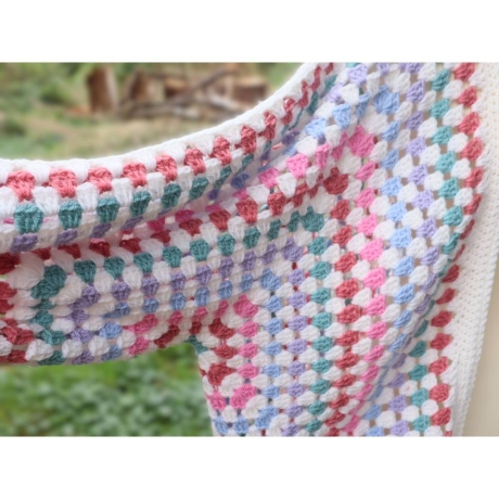 Strickjacke Cardigan gehäkelt große Größe warme Jacke Strickmode