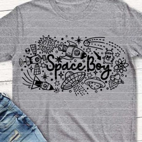 Space Boy Plotterdatei SVG DXF FCM