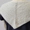Weiches, kleines Stricktuch mit 10% Kaschmiranteil, Handgestrickt
