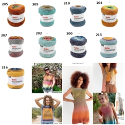 Harmonia, Katia Wolle, Wolle mit Anleitung, Anleitung, Baumwolle