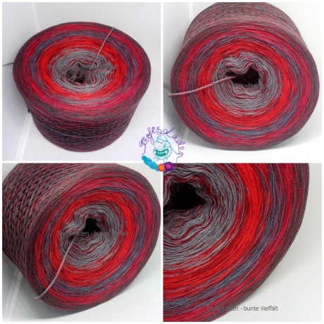 Bobbel, Farbverlaufsgarn, Wolle, 3-fädig, 4-fädig, Nr. 299