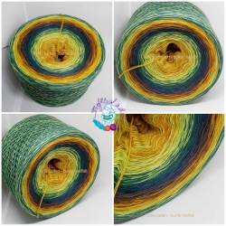 Bobbel, Farbverlaufsgarn, Wolle, 3-fädig, 4-fädig, Nr. 289