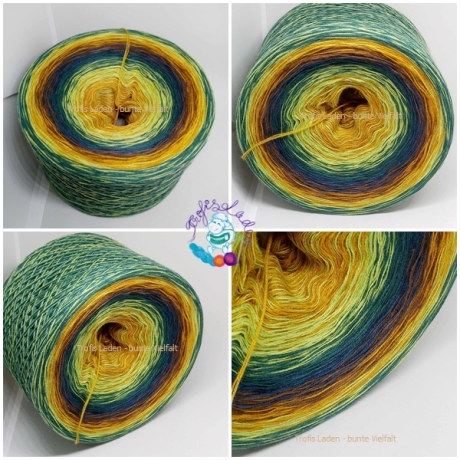 Bobbel, Farbverlaufsgarn, Wolle, 3-fädig, 4-fädig, Nr. 289