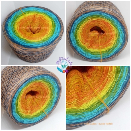 Bobbel, Farbverlaufsgarn, Wolle, 3-fädig, 4-fädig, Nr. 290