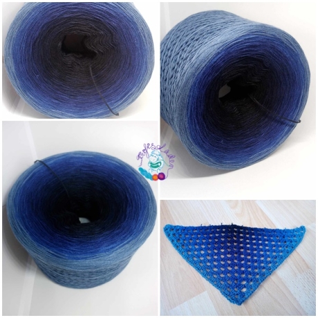 Bobbel, Farbverlaufsgarn, Wolle, 3-fädig, 4-fädig, Nr. 246