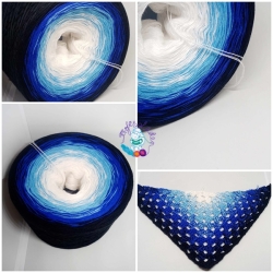 Bobbel, Farbverlaufsgarn, Wolle, 3-fädig, 4-fädig, Nr. 99