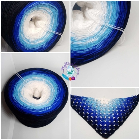 Bobbel, Farbverlaufsgarn, Wolle, 3-fädig, 4-fädig, Nr. 99