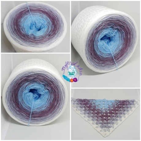 Bobbel, Farbverlaufsgarn, Wolle, 3-fädig, 4-fädig, Nr. 204