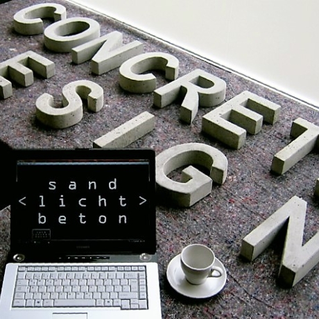 Buchstaben aus BETON 24 cm Gestaltung indoor outdoor frostsicher