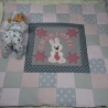Krabbeldecke Charlotte, Patchwork, Kuscheldecke, Tagesdecke,