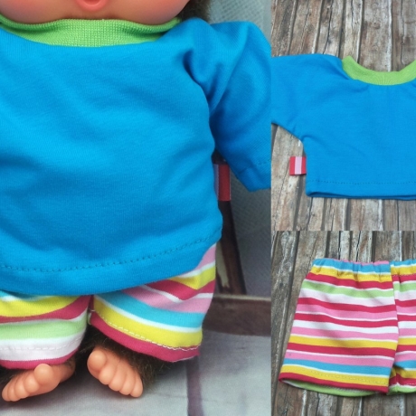 Shirt und Hose passend für Äffchen Stofftiere 26 - 28 cm Neu