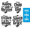 Druckdatei, SVG EPS PNG, Child of God Lettering, gothic Tattoo