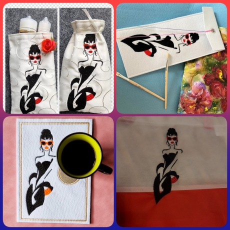 Smart Lady  -  Stickdatei bei Michis Textilatelier