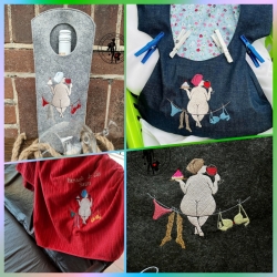 Bertha - Carpe diem - Stickdatei by Michis Textilatelier