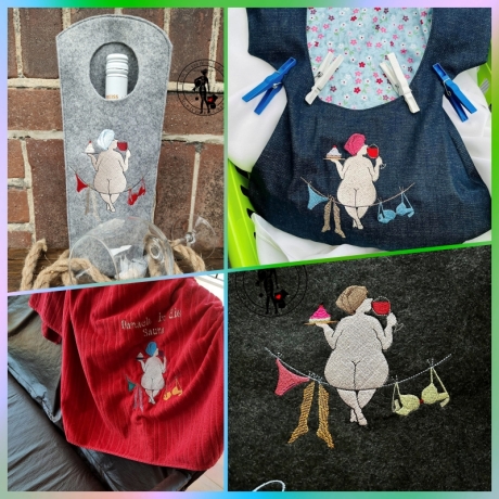 Bertha - Carpe diem - Stickdatei by Michis Textilatelier