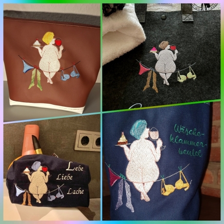 Bertha - Carpe diem - Stickdatei by Michis Textilatelier