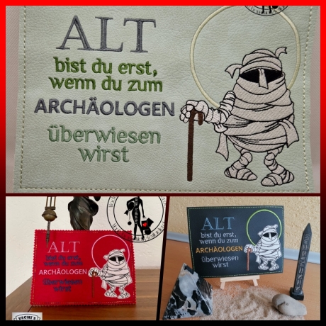 Mumie Mugrug Appli/Vollstick - by Michis Textilatelier